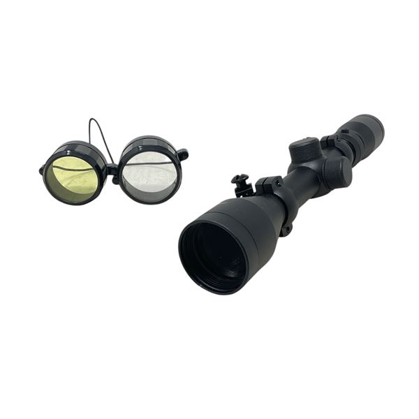 Weaver 3 - 9X 40 mm Rifle Scope with Duplex Reticle with Rings