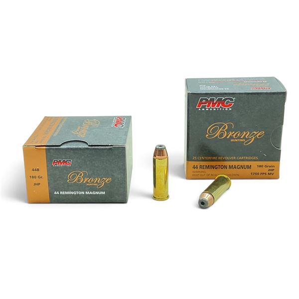 PMC Bronze 44 Rem, 180 Grain JHP Ammunition, 50 Rounds