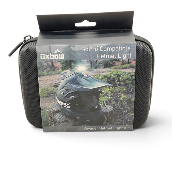 New Oxbow Voyager Helmet Light Kit in Black Travel Case