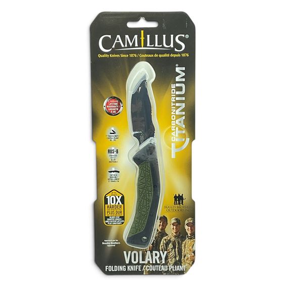 Camillus Volary Carbonitride Titanium 7" Folding Knife, New