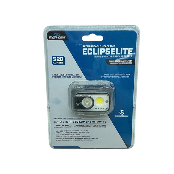 Cyclops Eclipselite Rechargeable Headlamp 520 Lumens