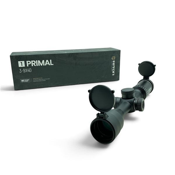 Riton 1 Primal 3 - 9X 40 mm SFP Rifle Scope with RHR Reticle