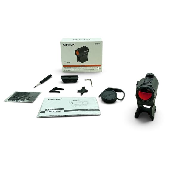 HoloSun Tube Style Sight with 2 MOA Reticle on Mount