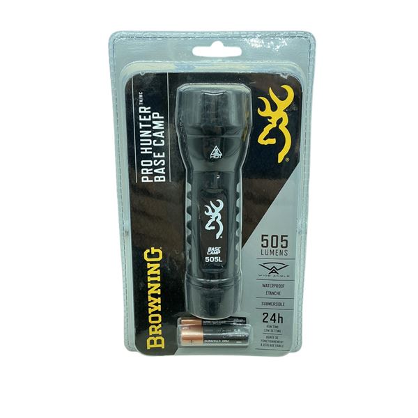 Browning Pro Hunter Base Camp Flashlight 505 Lumens, New