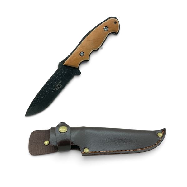 Jul Herbertz Fixed 4 1/2" Blade Boning Knife with Belt Sheath, New