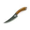 Image 1 : Hand Forged Fixed 6" Blade Kitchen Knife with Wood Handle, New