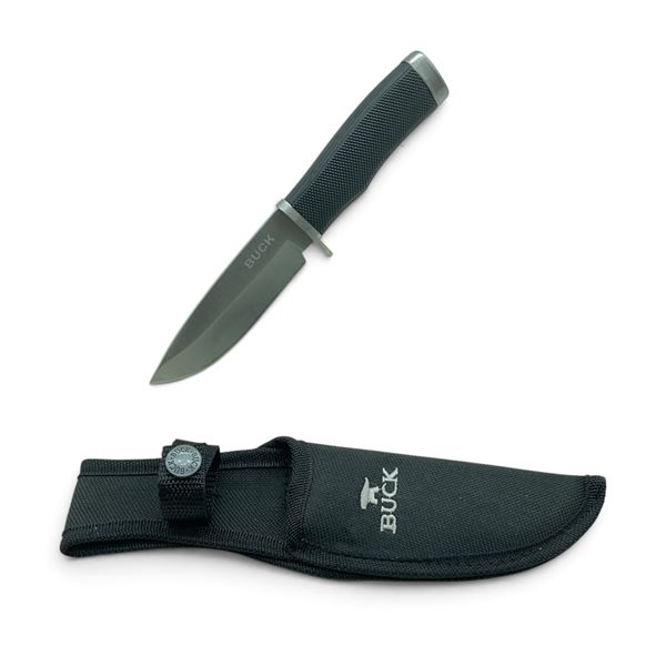 Buck Fixed 4" Blade Knife with Nylon Belt Sheath, New