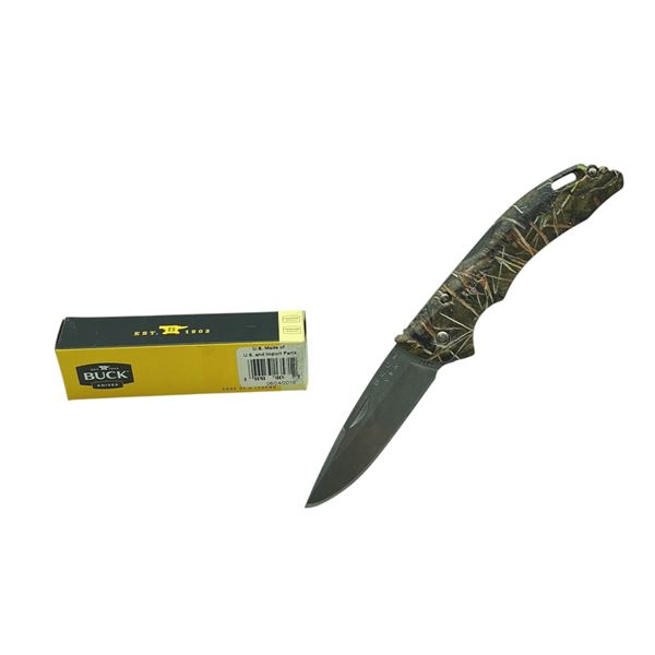 Buck Knives Bantam BLW Folding 3-1/8" Blade Knife, Muddy Water Camo, New