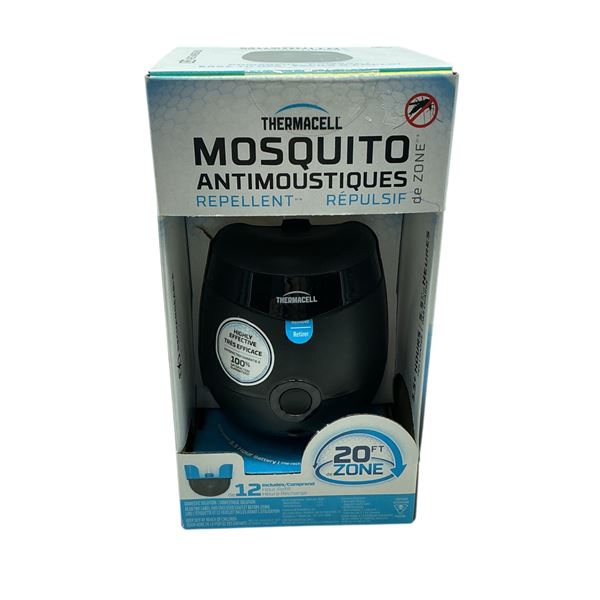 Thermacell DE-Zone Rechargeable Mosquito Repellent 20ft Radius, New