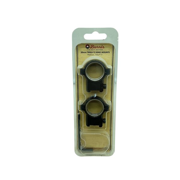 Burris 30mm Tikka T3 Ring Mounts Mediums, New