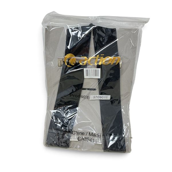 Action Suspenders, Black, New