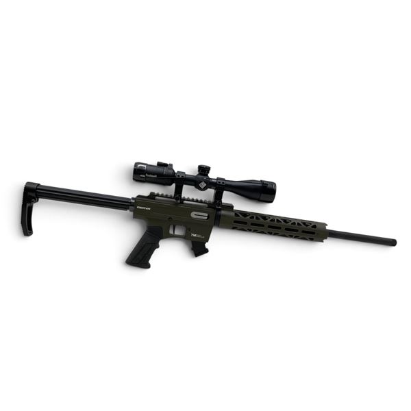 Derya TM22 A-18 Semi Auto Rifle 22LR 18" Threaded Barrel ODG With Bushnell 4.5-18X40 Scope