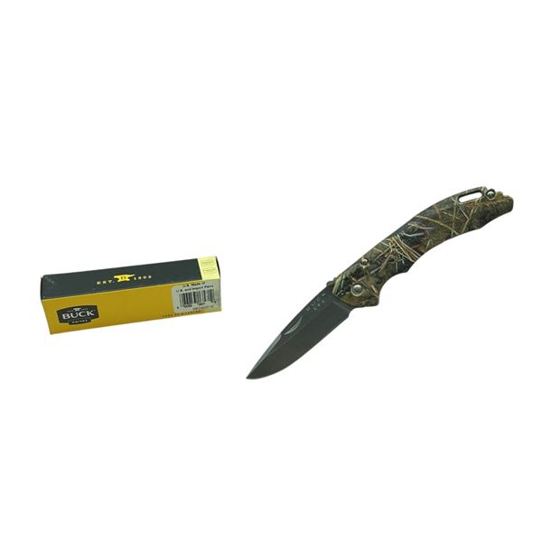 Buck Knives Bantam BLW Folding 3-1/8" Blade Knife, Muddy Water Camo, New