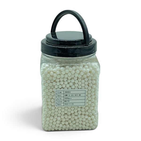 Biodegradable 6 mm Airsoft BB Pellets, Approx 5000 Qty