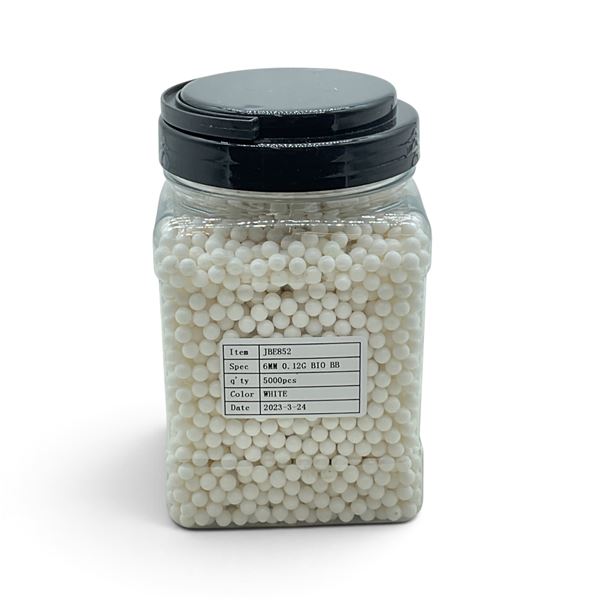 Biodegradable 6 mm Airsoft BB Pellets, Approx 5000 Qty