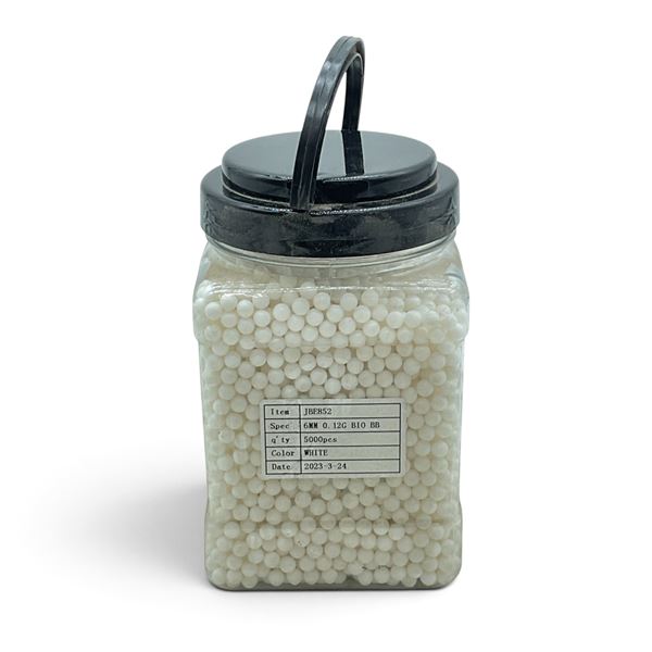 Biodegradable 6 mm Airsoft BB Pellets, Approx 5000 Qty