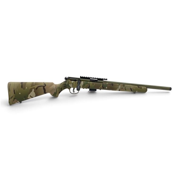 Savage Model 93R17 Bolt Action Rifle .17HMR 16.5" Heavy Threaded Barrel Bazooka Camo Stock, New