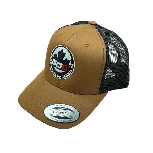 Gun Owners of Canada Brown and Black Mesh hat