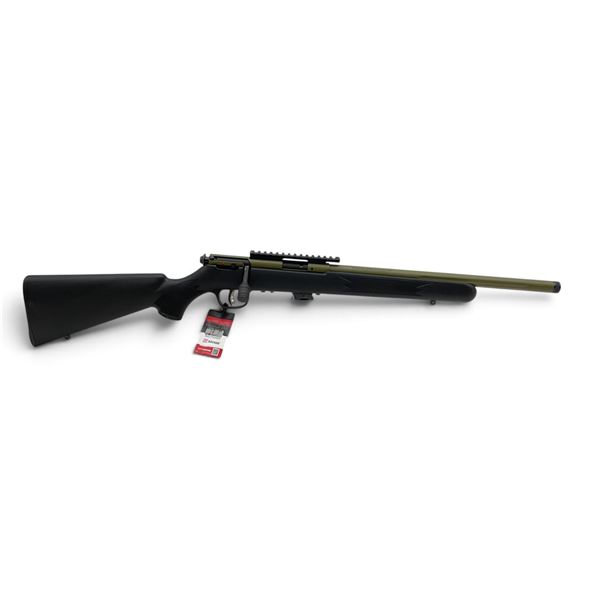 Savage Mark II Bolt Action Rifle 22LR 16.5" Heavy Threaded Barrel Green And Black, New Display Model