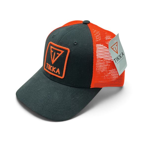 Tikka Black and Orange Mesh Hat
