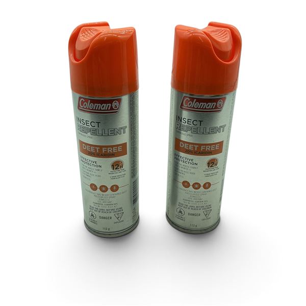 Coleman Deet Free Insect Repellent 113g Bottles, QTY 2