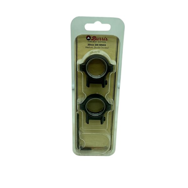 Burris 30mm Medium Double Dovetail Zee Rings, New