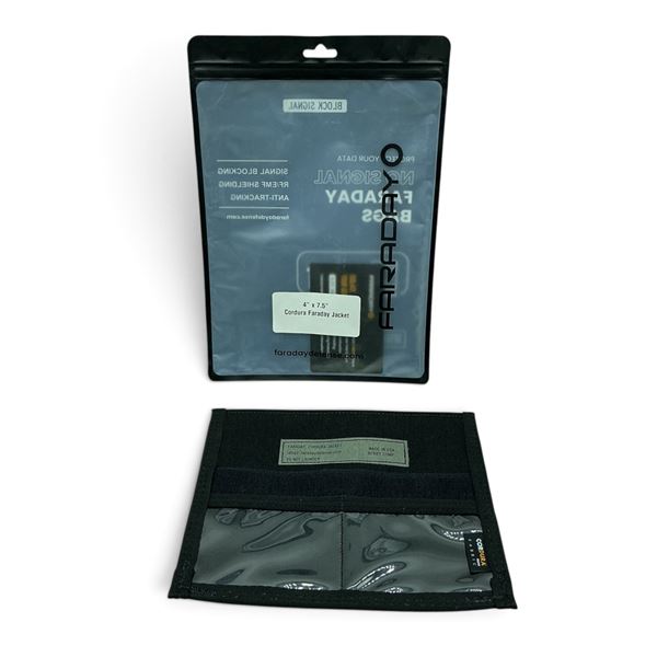 Faraday Cardura Jacket Anti-Theft 4 x 7.5", New