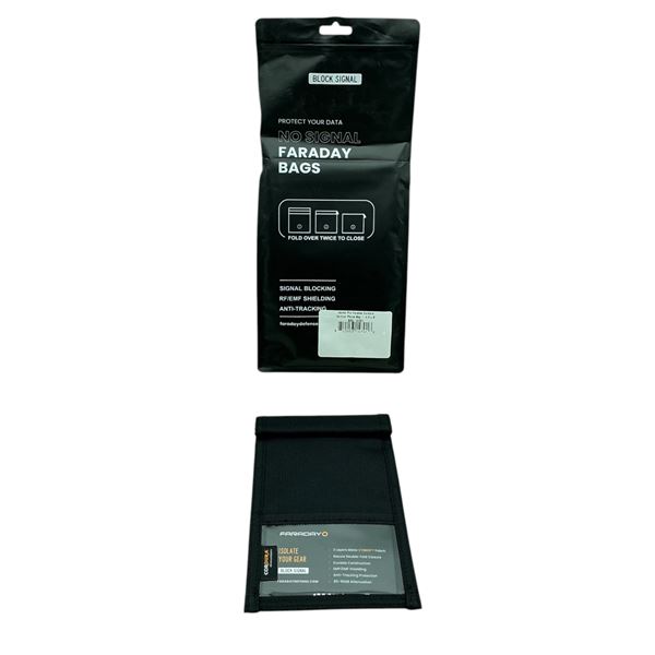 Faraday Jacket Pro CORDURA Vertical 4.5" X 8" Phone Bag, New