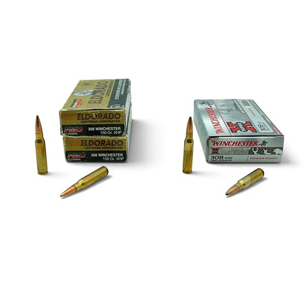 Assorted 308 Win Ammunition, 52 Rounds