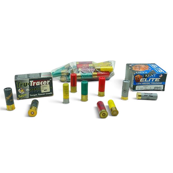Kent Elite Low Recoil 12 Ga 2 3/4" #8 Ammunition, 23 Rounds, Assorted 12 and 20 Ga and 12 Ga Tracer