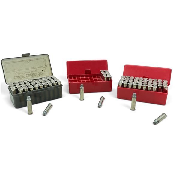 Reloaded 357 Mag Ammunition, Approx 110 Rounds in MTM Case Gard Containers