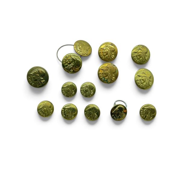 Canadian Women's Army Corps Buttons X 14