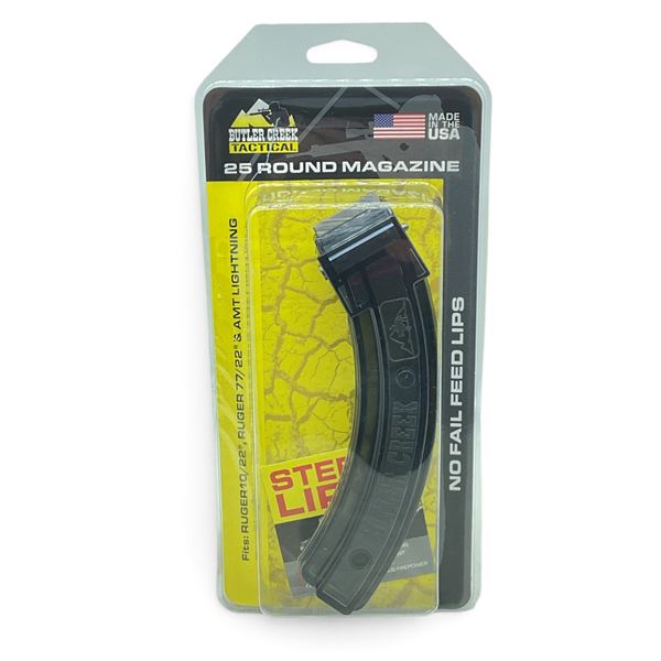 Butler Creek Ruger 10/22, Ruger 77/22 and AMT Lightning 22 LR Pinned to 10 Round Rifle Magazine
