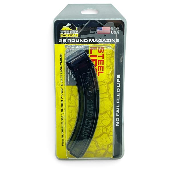 Butler Creek Ruger 10/22, Ruger 77/22 and AMT Lightning 22 LR Pinned to 10 Round Rifle Magazine