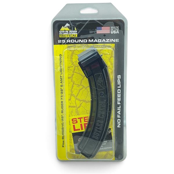 Butler Creek Ruger 10/22, Ruger 77/22 and AMT Lightning 22 LR Pinned to 10 Round Rifle Magazine