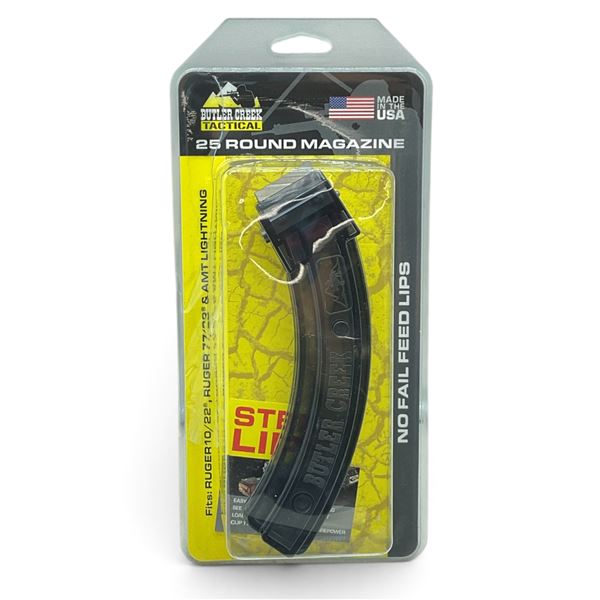 Butler Creek Ruger 10/22, Ruger 77/22 and AMT Lightning 22 LR Pinned to 10 Round Rifle Magazine