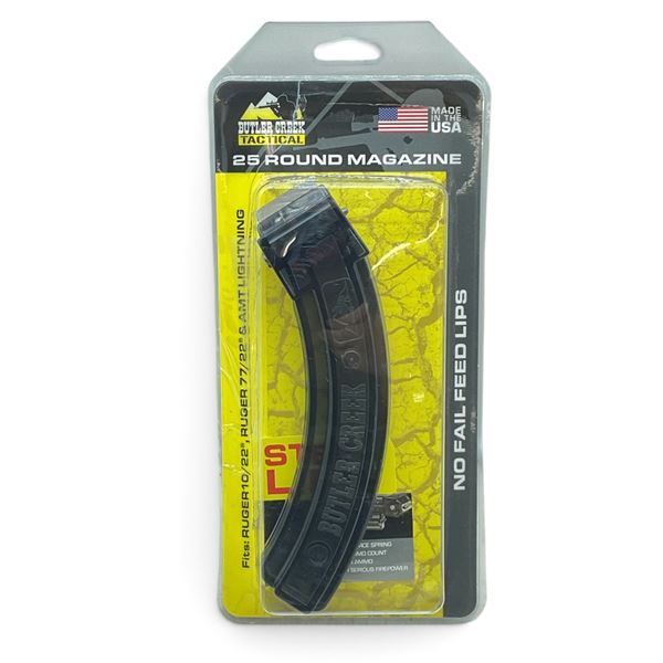 Butler Creek Ruger 10/22, Ruger 77/22 and AMT Lightning 22 LR Pinned to 10 Round Rifle Magazine