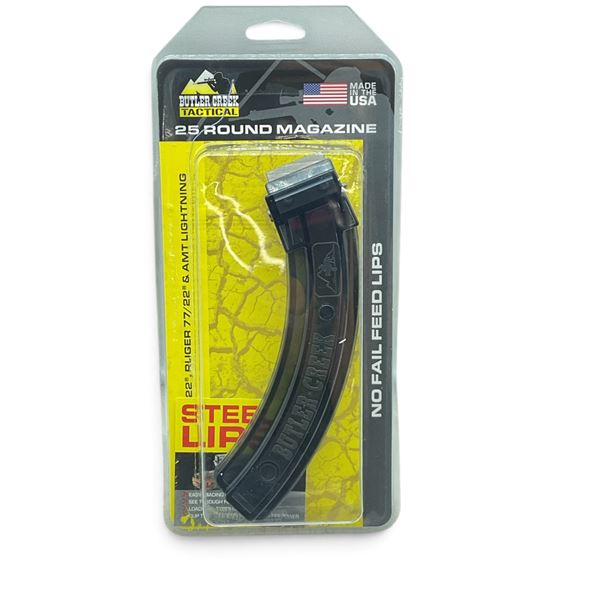 Butler Creek Ruger 10/22, Ruger 77/22 and AMT Lightning 22 LR Pinned to 10 Round Rifle Magazine