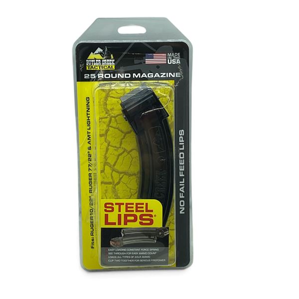 Butler Creek Ruger 10/22, Ruger 77/22 and AMT Lightning 22 LR Pinned to 10 Round Rifle Magazine