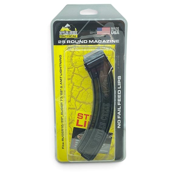 Butler Creek Ruger 10/22, Ruger 77/22 and AMT Lightning 22 LR Pinned to 10 Round Rifle Magazine