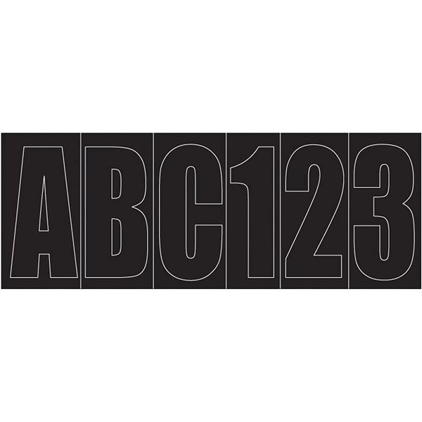 Shoreline Marine Boat Letter/ Number Kit, Black, New