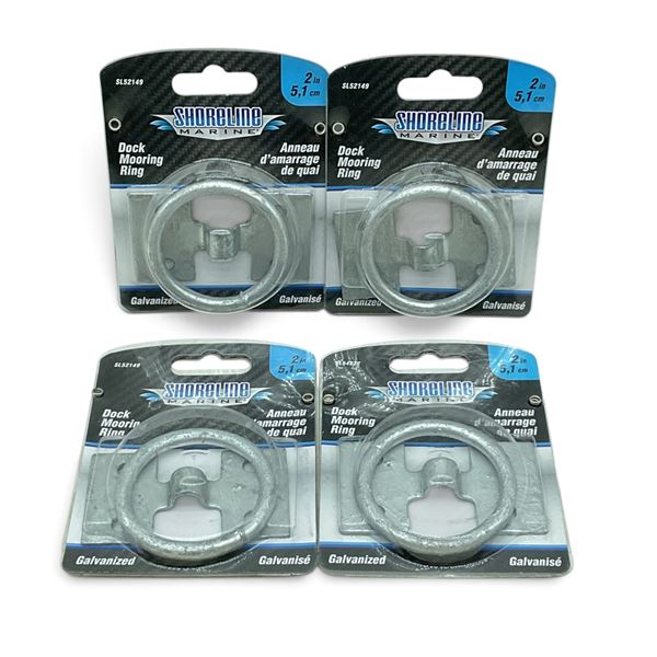 Shoreline Marine Dock Mooring Ring X 4, New