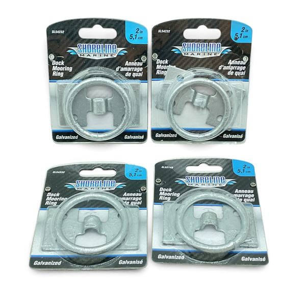 Shoreline Marine Dock Mooring Ring X 4, New
