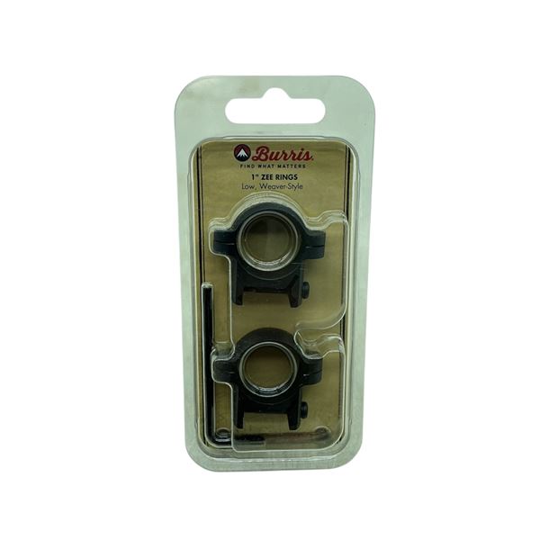 Burris Zee Ring Set, 1" Low Weaver Style, New
