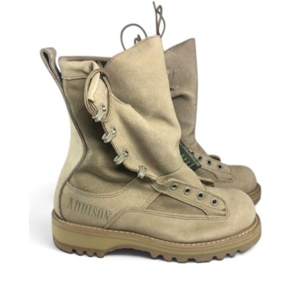1x Addison US Combat Boots Temperate Weather Tan Size 13 1/2 W
