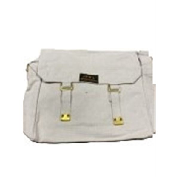 2x White Web Haversack Canvas