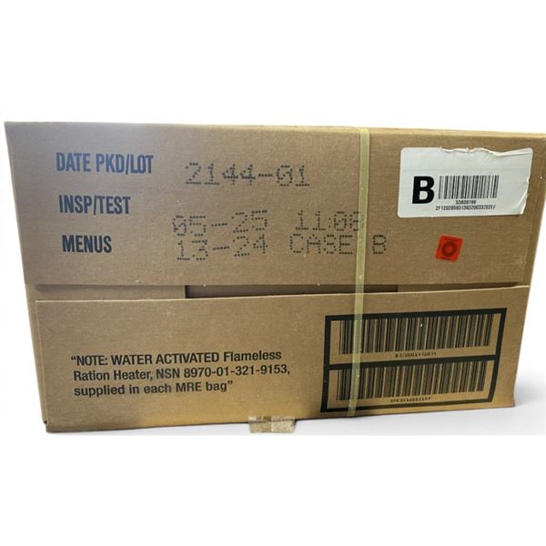 1x US MRE Case of 12 Menu A