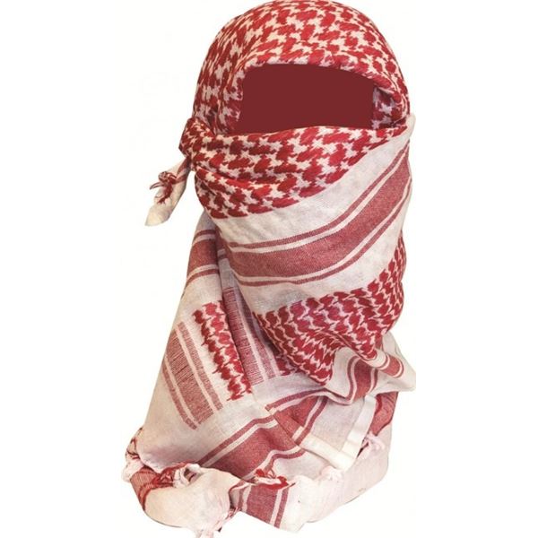 6X Red and White Pattern Shemag