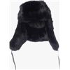 Image 1 : 2x Fur Rabbit Hat Black Size Small/Med