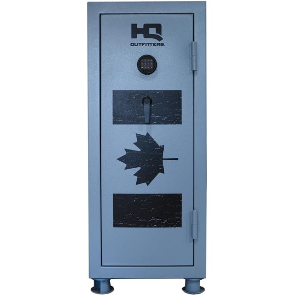 HQ Outfitters Canada Flag Blue/Gray 24 Gun Safe, New